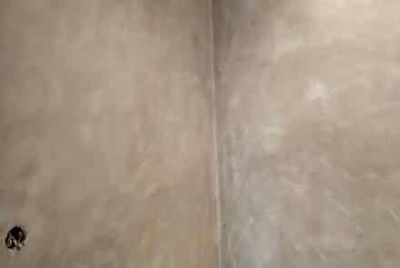 douche voor en na gemaakt met beal mortex